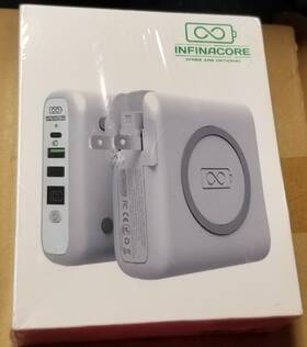 190904w Pandora Infinacore Portable Power Global Wireless Charger Usb-c Wall