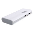 Pn-968 Unbranded Portable Charger Electric Quantity Voltage Display Power Bank White