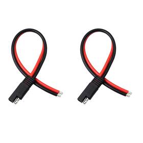 Pngknyocn 738630372579 30cm Sae Connector Cable.10awg 2 Pin Single Plug Quick Disconne