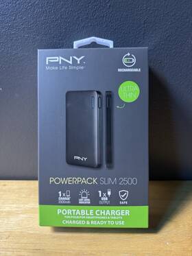 Pny 536403353421 Power Pack Bank Slim 2500 Portable Charger