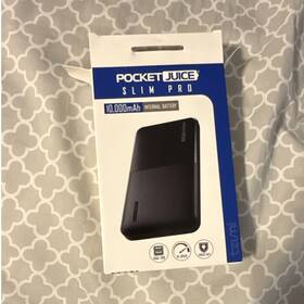 7962 Pocket Juice Slim Pro 10 000mah Usb Power Bank Usb-a Usb-c Micro Lithium