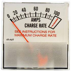 Pr37s-100b Power Forged Dc Amp Meter 0-100a For Battery Chargers - Replacement 605204