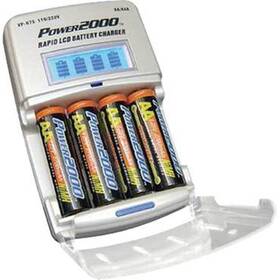 Xp675 Power2000 026127650447 Kit With 4x Aa 2700hp Nimh Rechargeable Batteries Rapid Charger