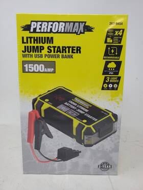 260-9454 Powerbank Performax Lithium Jump Starter 1500amp With Usb Power Bank - New