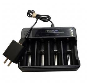 Sw-4nd Powerowl 4-bay Aa Aaa C D Battery Charger Usb Fast With Adapter M9
