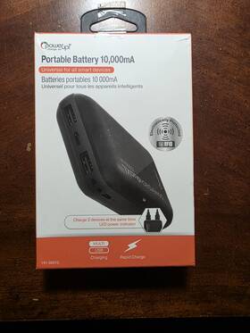 191-06910 Powerup 10 000mah Portable Usb Battery Universal Charger For Smart Devices