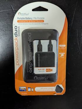 193-60205 Powerup Powerpack Duo 5000ma Portable Battery Usb Type C Universal