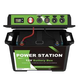 Bm001 Powo Carlife Battery Box Power Center With Usb And Anderson Plug Group 24-31 12v Waterpro