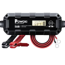 Pw-6a Powoxi Car Battery Charger Maintainer 6v/12v 6a Automotive Smart Trickle -