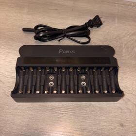 C9025w Powxs Lcd Smart Charger For 1-12pcs Aa Aaa Ni-mh Ni-cd And 1/2 Pcs 9v