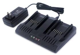 Wa3875 Qbmel Worx Dual Port Battery Charger For 18/20 Volt Max Lithium Powershare Batt
