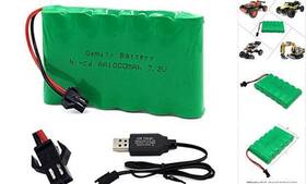 72-1000 Qsmily 7.2v Rc Battery Sm Connector 1000mah Rechargeable Ni-cd Pack
