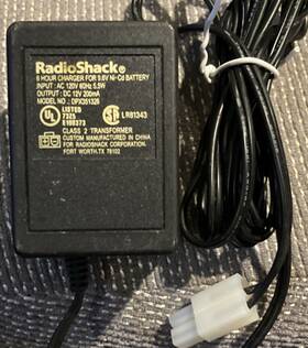 Dpx351326 Radioshack Mains Charger For 9.6v Ni-cd Battery 12v