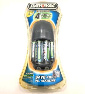2aaa Rayovac 012800498277 New Other Rechargeable Battery Charger With 2aa /2aaa Batteries Freeship