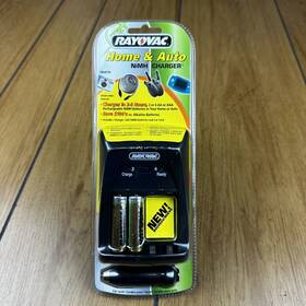 Rayovac 012800498291 Home And Auto Battery Charger Nimh Rechargeable Batteries Car