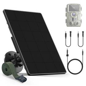 B0f1lg1822 Rhorawill 6w Trail Camera Solar Panel Charger Kit 6v/2a 9v/1.5a 12v/1a With 6000mah Batter