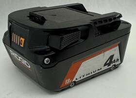 He1039796 Ridgid Tools R87004 Battery 18v 4ah Li-ion Gray