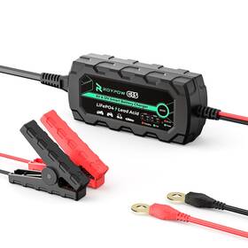 Roypow 671891693123 6v/12v 1a Lithium Battery Charger Smart Chargers Automatic Trickl