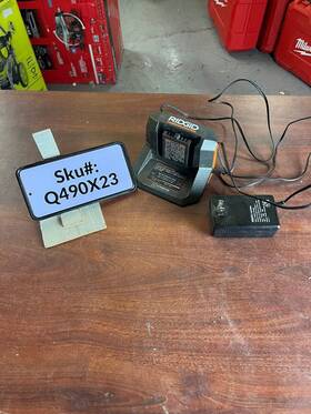 Q490x23 Ryobi R86093 Used Ridgid 18v Battery Charger