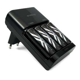 Mqro6 Sanyo Eneloop Xx 4 Position Battery Charger With Aa Rechargeable Batteries