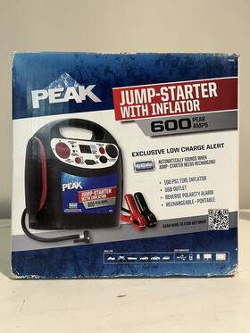 Pkcoj6 Schumacher Jump Starter 600 Peak Amps Black 12 Volt Digital Usb Outlet