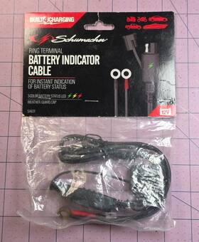 Sa831 Schumacher New Ring Terminal Battery Indicator Cable 12v