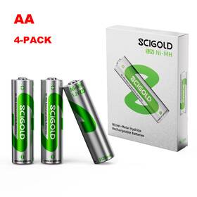 3120mwh Scigold 1023773 4x Ni-mh Aa 2300mah 1.2v Rechargeable Batteries Constant