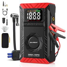 Cf-a11 Seamount 2000a Jump Starter With Air Compressor Portable 12v Car Battery Boo