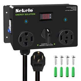 Sk021 Sekelo Manual Ev Charging Switch For Dryer And Nema 14-30 240v 25a Power Splitte