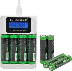 Eu4a3dn4a2 Shengliweishi Universal 4-slot Charger 4 Aa Aaa Batteries Set Lcd Nimh And Rechar