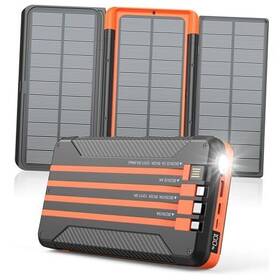 Pn-w21s Shenzhen Pannizhe Technology Co. Ltd. Power Bank Solar Charger 46800mah Built In 4 Cables 3 Foldable Panels