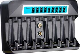 810nlc Shenzhen Power Plus Elctronics Co. Ltd Aa Aaa 9v Nimh Battery Charger 9 Slots Independent Fast 500ma Impulse Ch