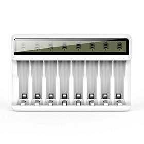 Zn826e Shenzhen Wang Xiong Digital Technology Co. Ltd. 8 Bay Aa Aaa Battery Charger With Lcd Display Usb Quick Charging