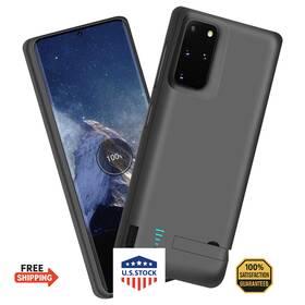 B09h31fc6t Sitong Galaxy S20 5g 6000mah Battery Case Rechargeable Charging Cover Black