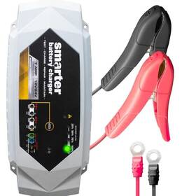Smartech Products 855129008051 12v/24v 7 Amp Smart Automotive Battery Charger Maintainer Repairer Tester