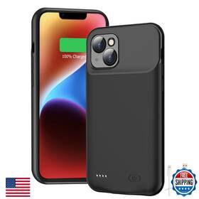 B0chb4r1lp Snronew Iphone 14 6.1 Inch Battery Case 7000mah Slim Rechargeable Power Cover With Carpl