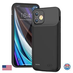 B0chb5k5by Snronew Iphone 12 Mini Battery Case 6000mah Rechargeable Portable Charging Cover Black