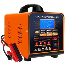 Solamr 717019492626 12v 24v Heavy Duty Car Battery Charger 0-20a Trickle For