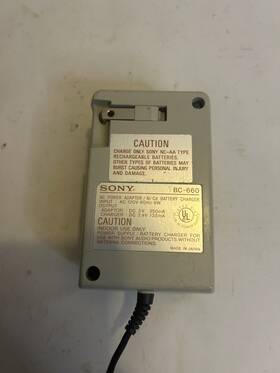 Bc-660 Sony Ac Power Adapter / Ni-cd Battery Charger For Aa Rechargeabe