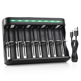Aa2700 Soshine C02 Aa Aaa Battery Charger 8 Bay C D For Aaa/aa/sc/c/d Ni-mh Ni-c