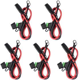 Sp-0620 Sparking 5 Pack 2ft Sae To O Ring Terminal Harness 10awg With 30a Fuse