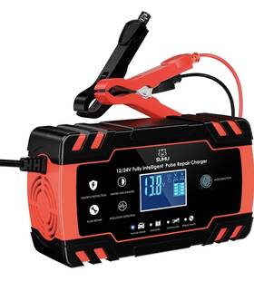 Suhu 445037143147 New 4 Modes Car Battery Charger 24v/12v Automotive 4a/8a Lcd