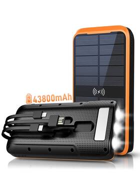 K6-pro Superallure Solar Charger Power Bank Portable 43800mah Qc3.0 Fast Cha
