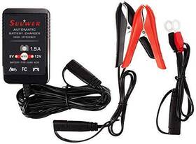 Suuwer 722892481285 1.5-amp Trickle Charger 8v/12v Fully-automatic Smart Battery Charger/mainta Inch