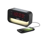 T128b6 Timex Dual Alarm Clock With Usb Charging Night Light