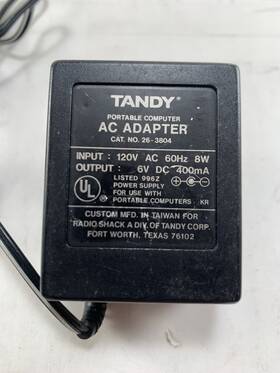 26-3804 Tandy Vintage Oem Ac Adapter Portable Computer Modem Radio Shack
