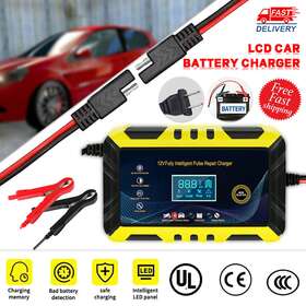 Hc-02 Tchaichuan 12v 6a Car Battery Charger Maintainer Auto Trickle Rv For Truck Motorcycle Atv