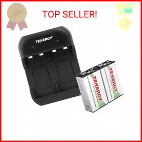 Tn141 Tenergy 844949022149 2 Bay 9v Smart Charger With Pack Centura Low Self-discharge N