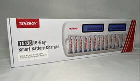 Tn438 Tenergy 844949027106 Aa Aaa 16-slot Smart Battery Charger With Lcd Display - New Sealed
