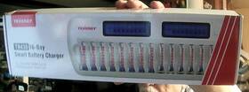 Tn438 Tenergy 844949036030 Aa Aaa 16 Bay Nimh Battery Charger With Charging Options New